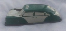 Vintage Argo Tin Litho Police Car Mounted Moving Gun Rolling Toy Car