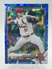 2021 Bowman Draft Sapphire Edition #BDC-164 Austin Love St. Louis Cardinals