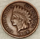 1908 Indian Head Cent Penny 1C - VF - #15131