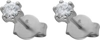 SolitäR Ohrstecker Platin 950 Natur Diamanten 0.35Ct