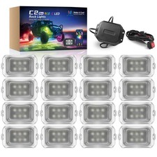 16 Pods Rgb-ic Led Offroad Rock Lights Under Car Underglow Neon Lights Led Kits 16 Pods Rgb-ic Led Offroad Rock Lights Under Car Underglow Neon Lights Led Kits