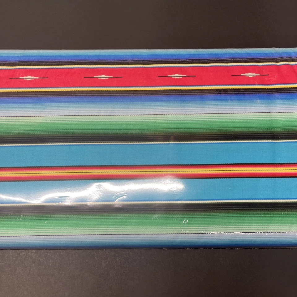 Tela Surf Serape M Fiesta Azul 15 Yardas Tela Algodón TODO PERNO envuelto   Foto 2 de 4