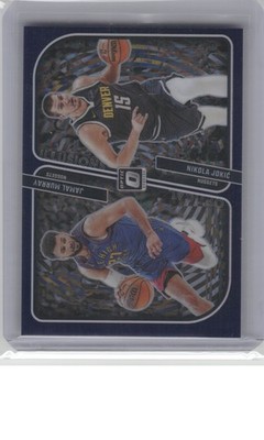 2023 Optic #3 Jamal Murray / Nikola Jokic Optical Illusions Purple B19R2C51