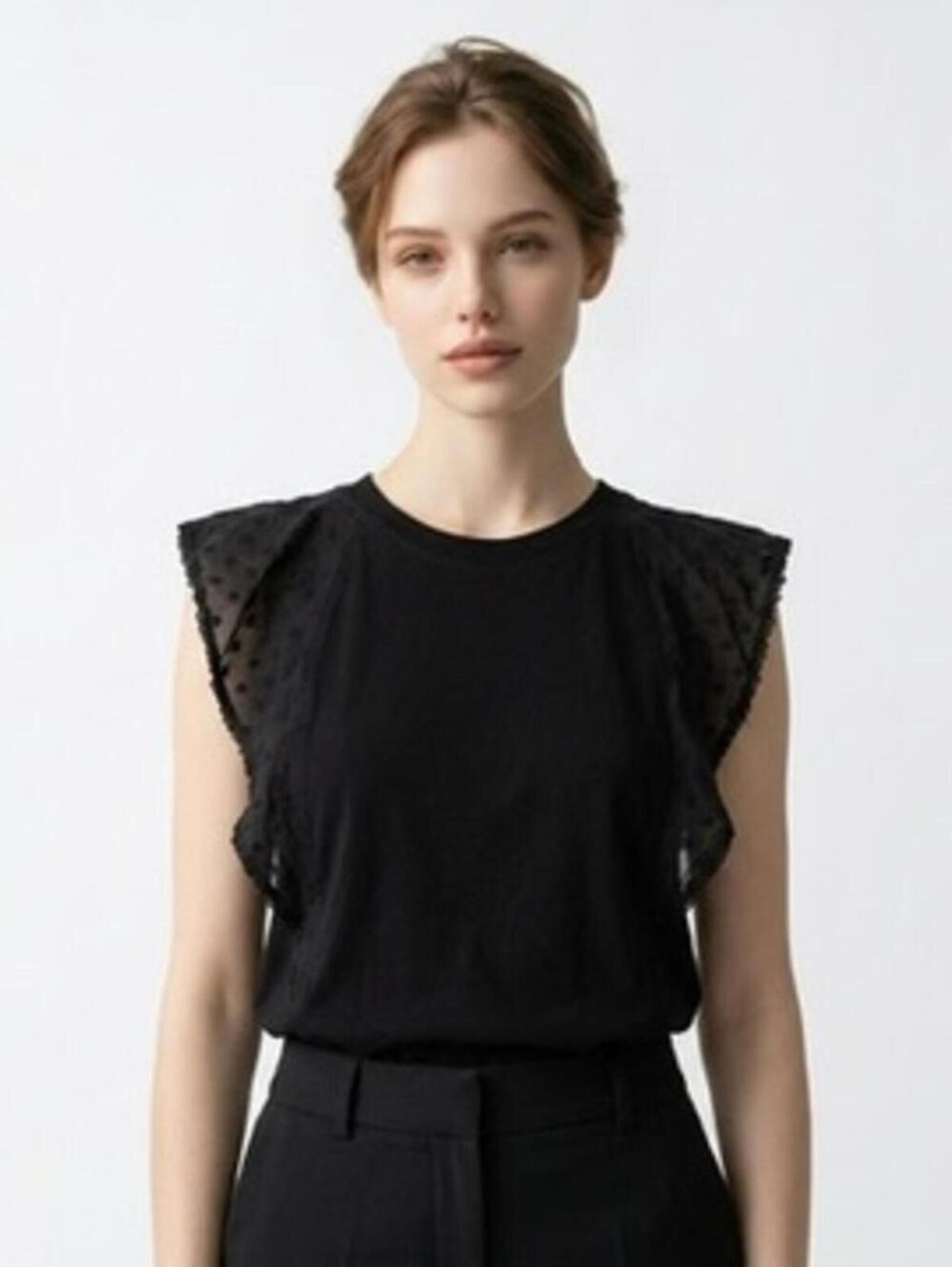 Heartloom Size S Greta Top T- Shirt Lace Eyelet