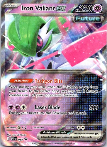 Iron Valiant ex 068 Holo Promo Scarlet & Violet Promo Pokemon Near Mint