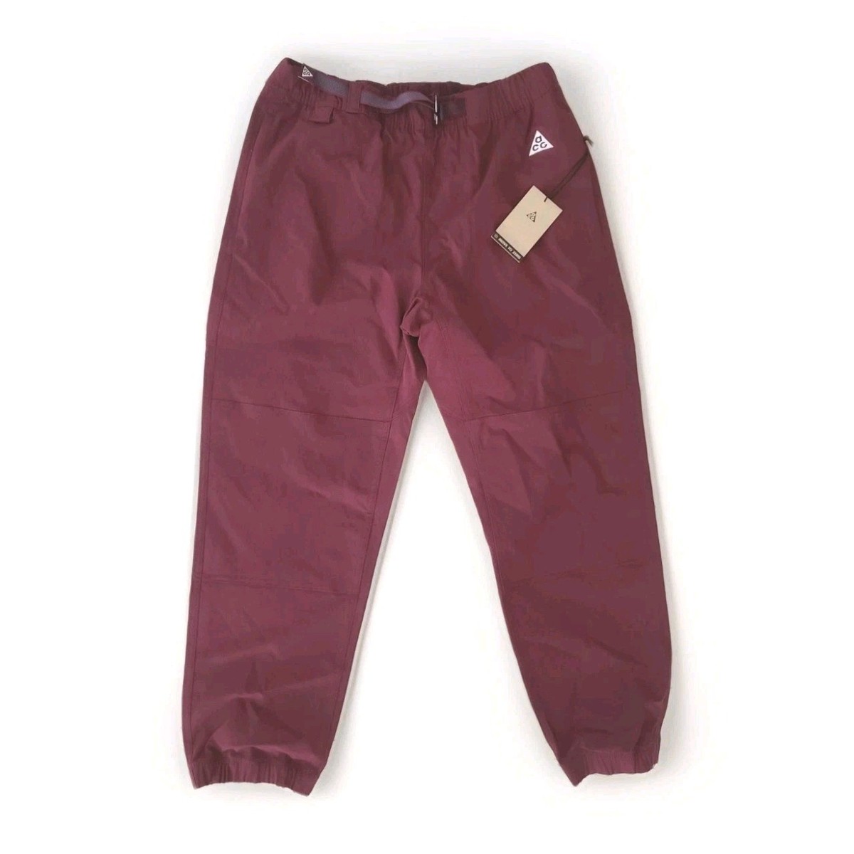 Men's Size L Nike ACG CV0660-681 Maroon Red Trail Hiking Pants