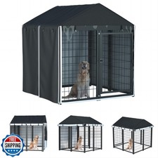 LYBOSH Outdoor Dog Kennel Cover,Full Coverage for 4.2'Dx4.2'Wx4.5'H Dog Cages