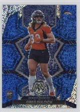 2022 Mosaic Rookies Redemption Pack Blue Sparkle Prizm SP Greg Dulcich #359 1dm4