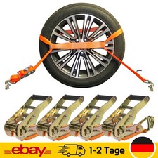 4x BullPower Spanngurte Auto Zurrgurte PKW Reifengurte Autotransport 3000kg 40mm