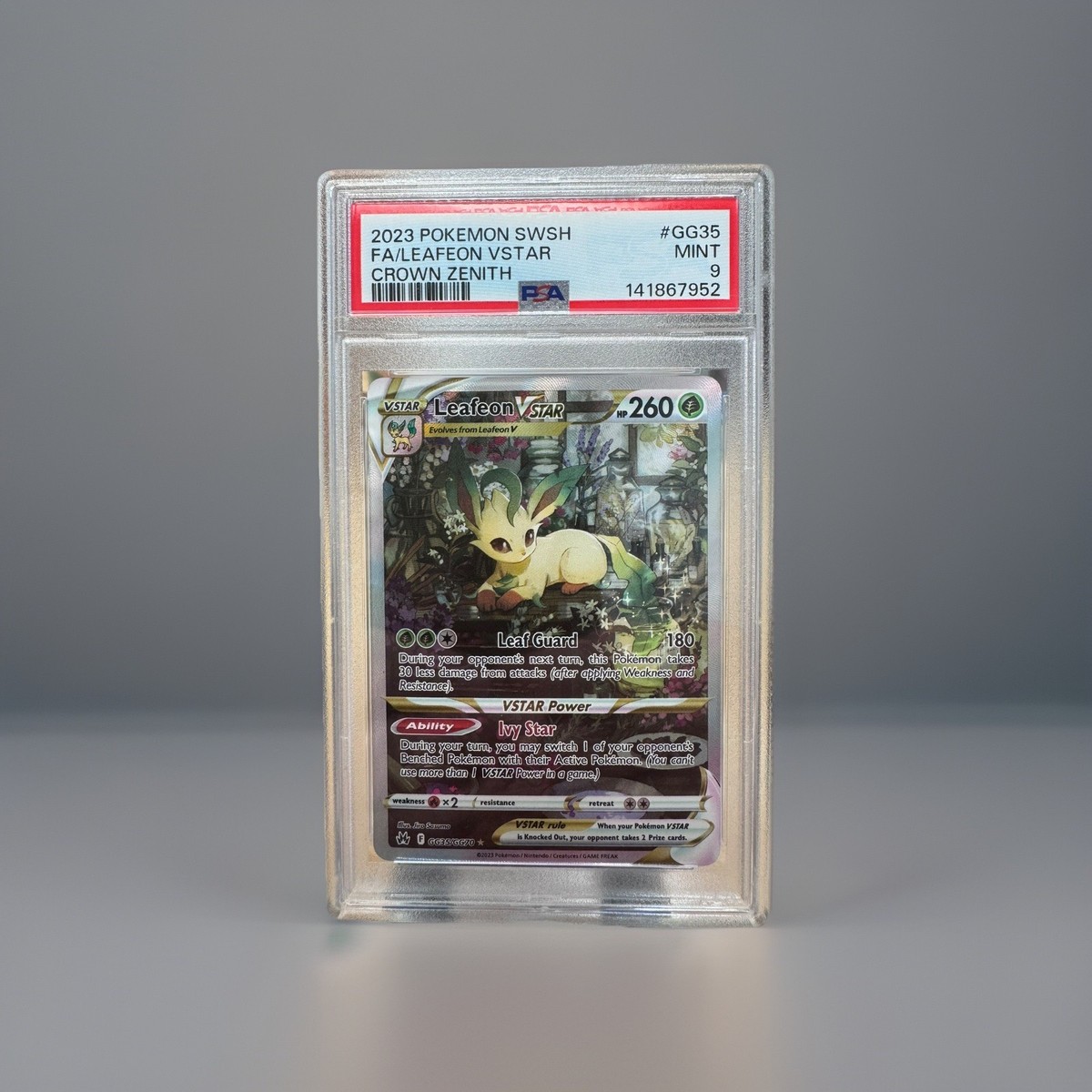 Leafeon VSTAR GG35/GG70 SWSH: Crown Zenith: Galarian Gallery Holo