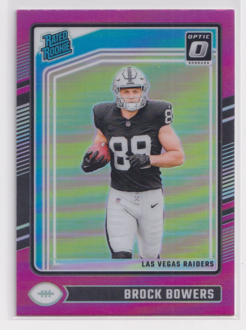 2024 Donruss Optic Pink Prizm Brock Bowers RC #215