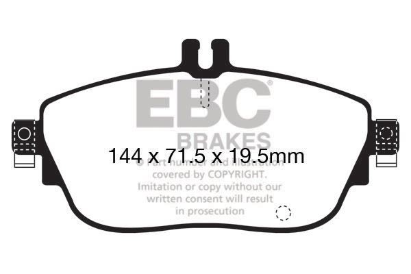 EBC DPX2165 BRAKE PAD SET DISC BRAKE Front