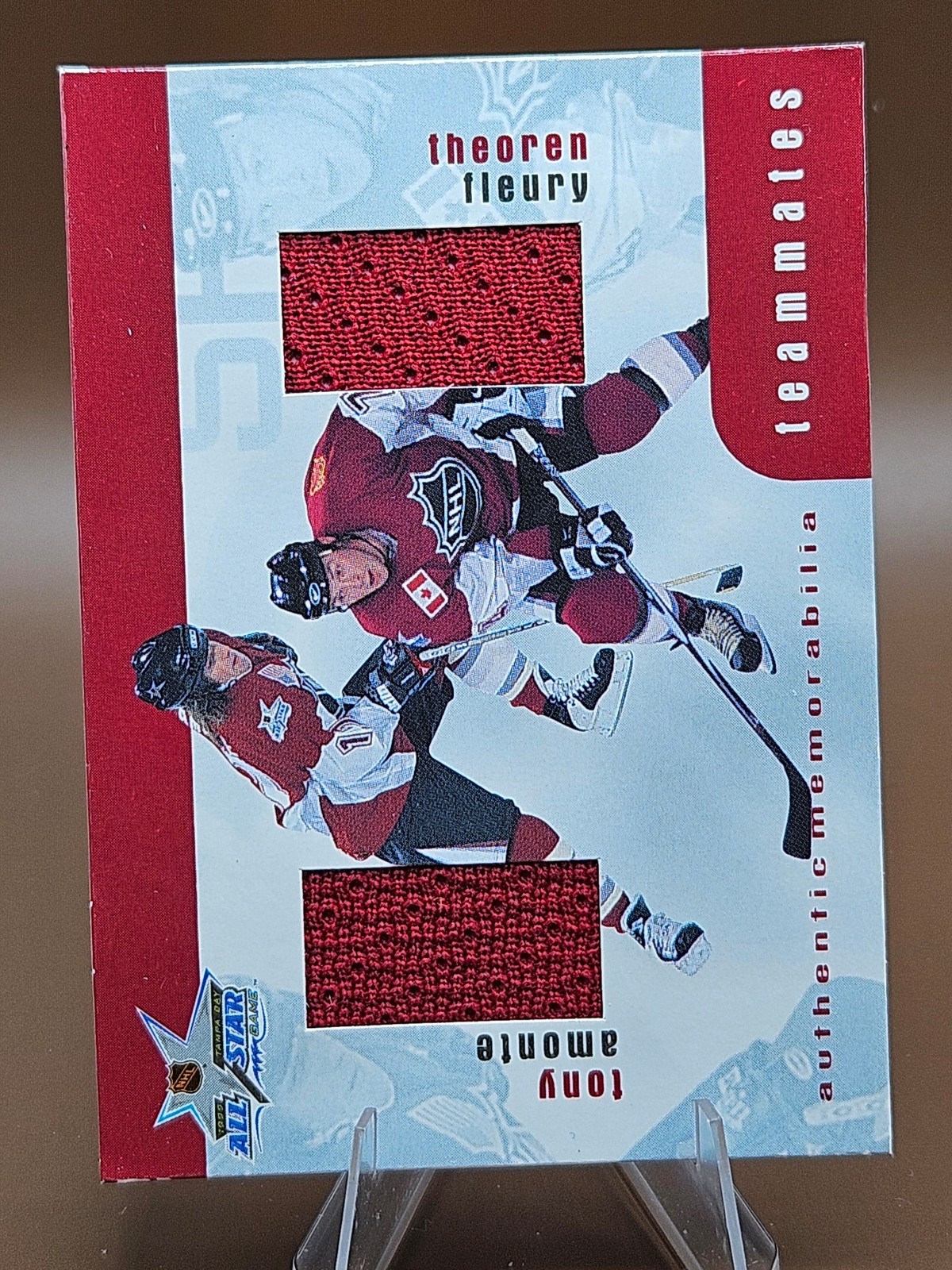1999-00 Be a Player Memorabilia #TM-27 Fleury / Amonte Update Teammates Jerseys