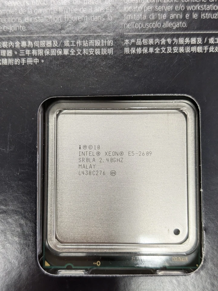 Intel Xeon E5-2609 Server Processor LGA 2011 Workstation 4 Cores New Sealed NIB - Image 3 of 4