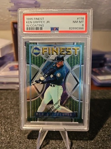 1995 Topps Finest - Ken Griffey Jr #118 PSA 8 NM-MT