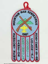 Mountain Man Rendezvous Scout Patch 1981 Peninsula Colonial Councils