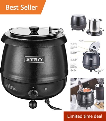 Stainless Steel 10.5 Qt Soup Warmer -  Certified for Restaurants & Events