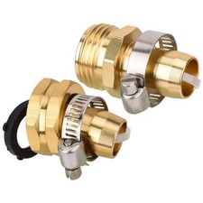 1/2 Garden Brass Mender End Repair Kit Hose C...