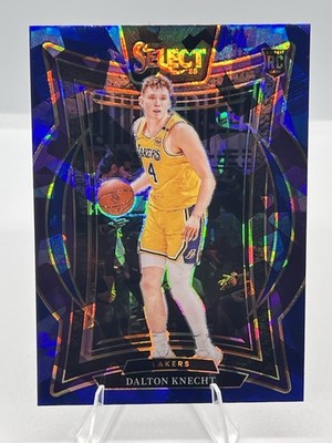 2024-25 Panini Select - Concourse Dalton Knecht #91 Blue Cracked Ice Prizm (RC)