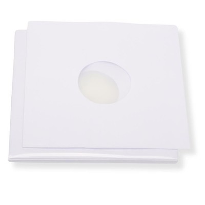 25 St. reinweiße LP Schallplatten Innenhüllen, gefüttert, 90 gr.