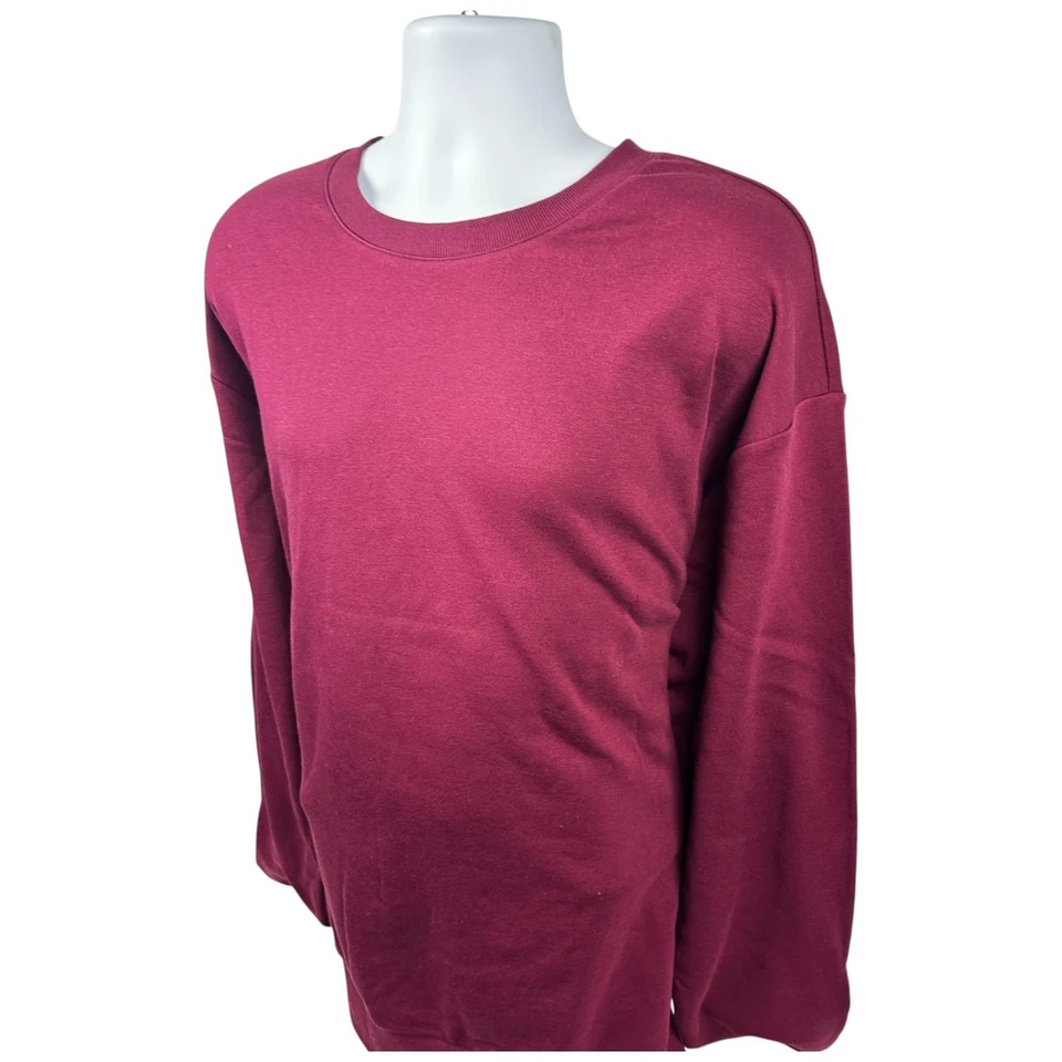 Sudadera polar acogedora ecológica ultra suave (grosella) para hombre ropa alternativa Foto 3 de 4