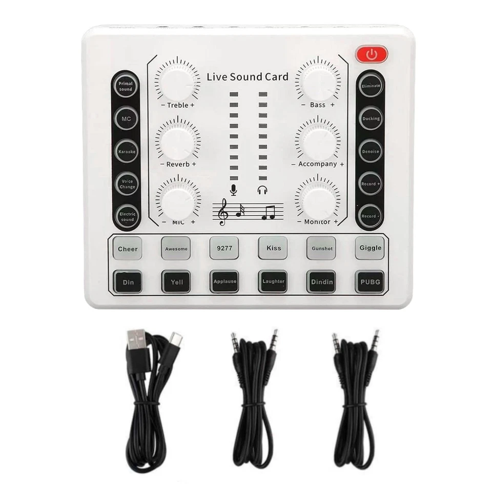M8 Home-use Sound Card Versatile Sound Effects Multi-function Audio Equipment - Image 3 of 4