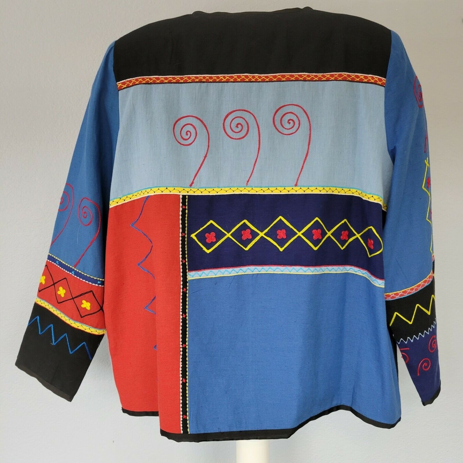 Indigo Moon Patchwork Jacket Multicolor with Matc… - image 6