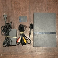 Sony PlayStation 2 Slim PS2 Console + Power and AV Cables *TESTED*