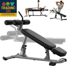 Semi-Commercial Decline Sit up and Flat Weight Bench. Adjustable Fitness Equipme