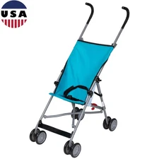 Lightweight Umbrella Stroller Compact Fold High Handles Safe 3-Point Harness Kid