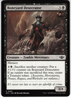 Boneyard Desecrator C Outlaws of Thunder Junction OTJ Normal 81 MTG NM