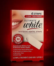 5 Boxes Ultimate White Teeth Whitening Strips 30 Count Enamel Safe New