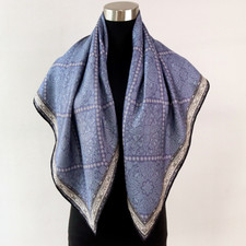 Pure 18 Momme Twill Silk Square Shawl 35'' knit Print Scarf Bandanna Wrap new