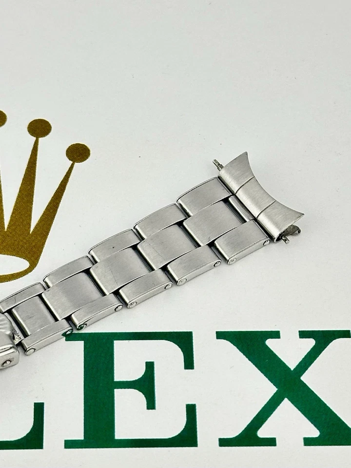 Rolex 19mm Oyster Rivet 1966 Men's Bracelet 7205 Steel Band 57 Ends 1500 6694 - Image 2 of 4