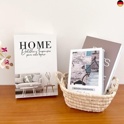 Deko Bücher für Heimdekor 3er Set Deko Buch Aufbewahrungs Box Nesting Buchbox S