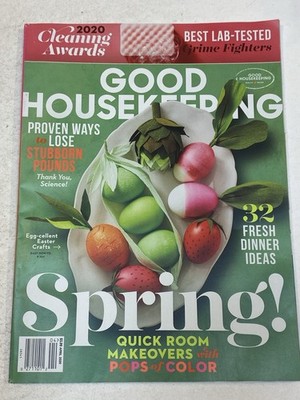 Good Housekeeping Magazine Apr 2020 Spring Fresh Dinner Ideas Easter Crafts Tips