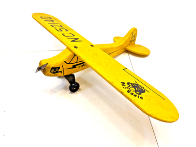 #ad Piper Cub Wooden Toy Airplane Display Model Vintage Wood Toys NC52140 12.5quot; $74.99