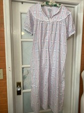 Lanz of Salzburg PINK Crisp Cotton Lawn Original Tyrolean Nightgown Large