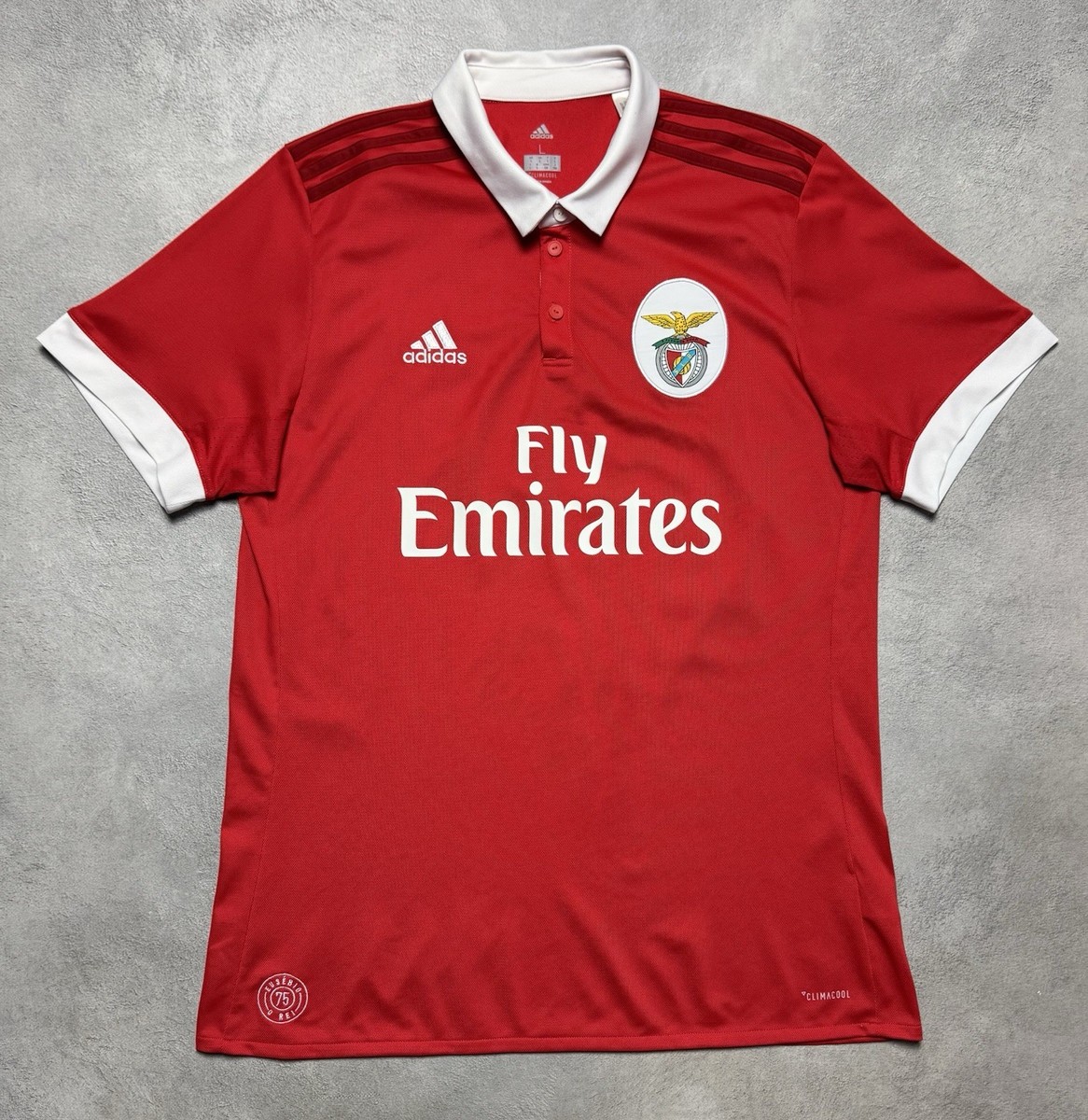 【新品タグ付き】ベンフィカ2017/18ルベンディアス ホームユニフォーム BENFICA 2017 2018 HOME SHIRT SOCCER JERSEY ADIDAS B31000 sz L MEN