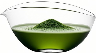 Matcha Bowl with Spout, Lead-Glass Tea Bowl with Pour Spout 7 Oz, Japanese Style