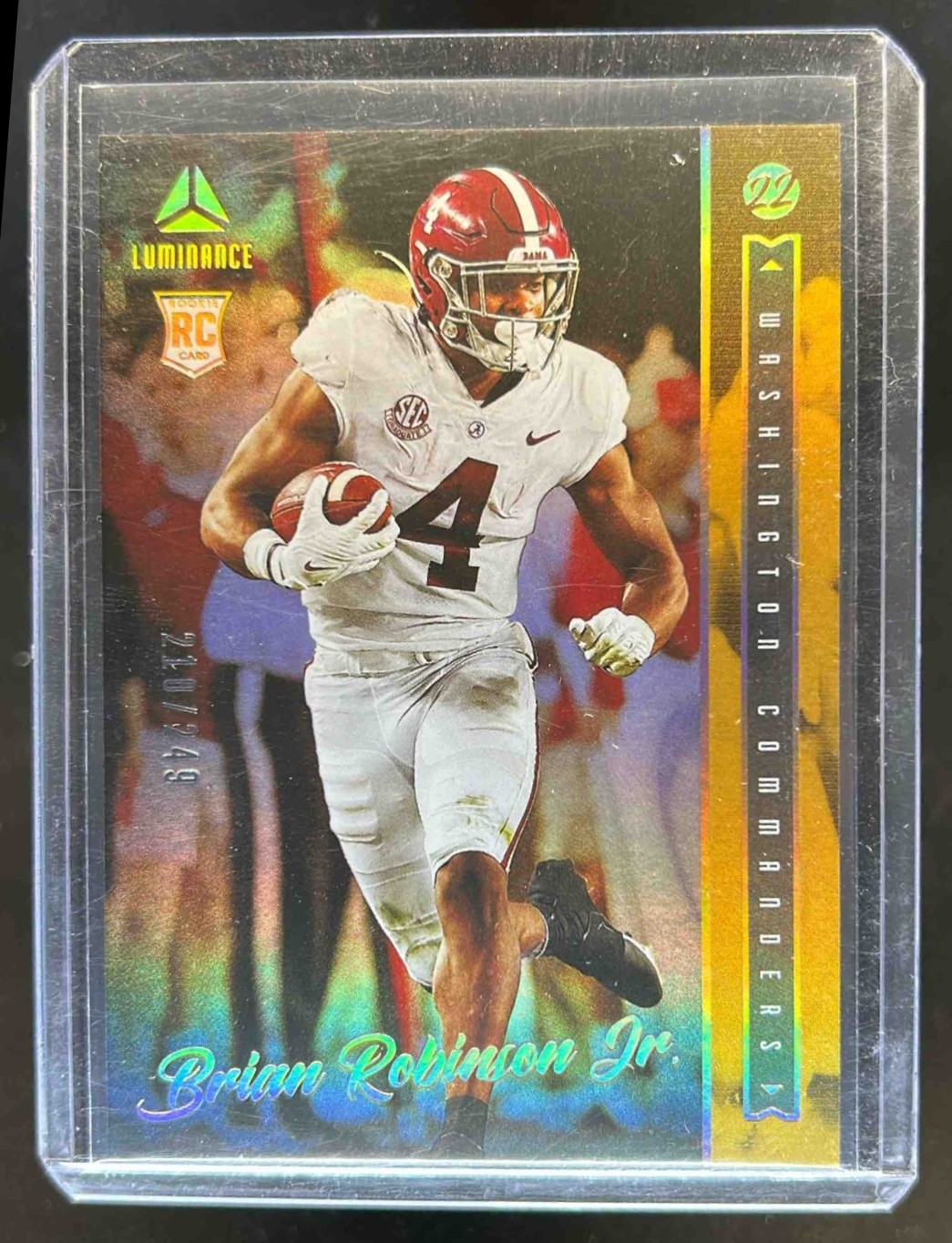 Brian Robinson Jr. Panini Luminance #107 Gold