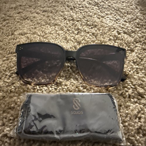 Jessica Simpson J6128 Retro Square Sunglasses, OXTS Black Tortoise / Brown #707