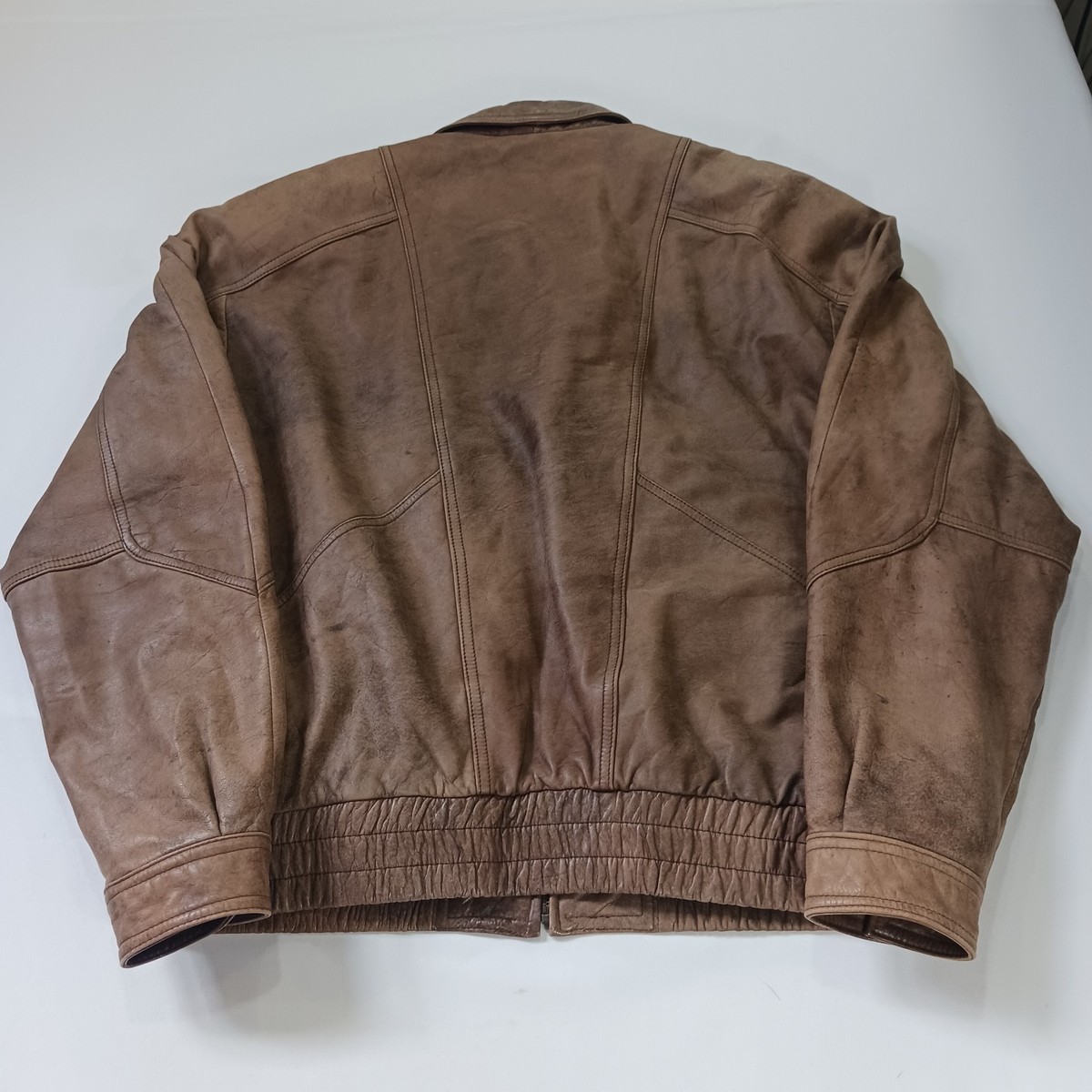 Vintage Expressions International Mens Brown Genuine Leather