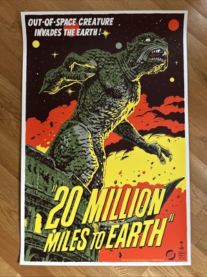 ISH Francesco Francavilla Harryhausen 20 Million Miles To Earth Poster SciFi