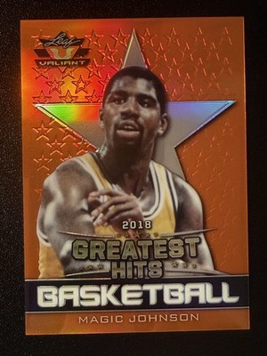 2018 Leaf Greatest Hits - Valiant Magic Johnson #GHB-09 Orange /35