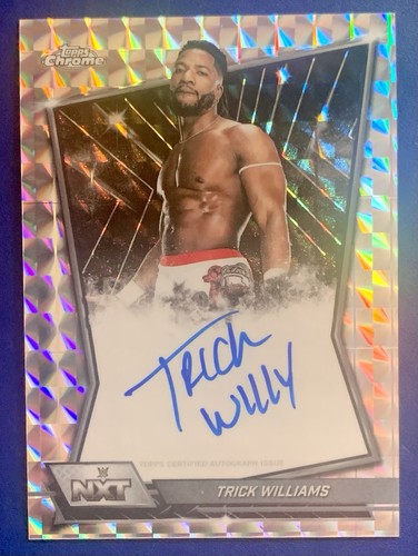 Trick Williams [Geometric Refractor] #NXT-TRI 2026 Topps Chrome WWE NXT Autograph card