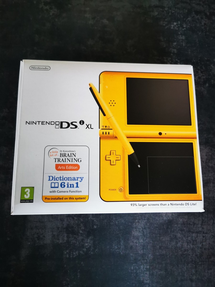 Nintendo DSi XL Console [Yellow, UK model, Extremely RARE!] UK