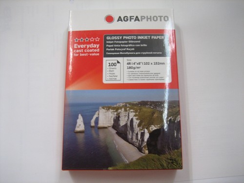 AGFA Foto Carta Fotografica 10x15 CM A6/100 Fogli Foglio 180g Lucido Carta - Bild 1 von 8