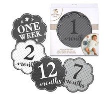 Grey Milestone Card Set 1-15 months 