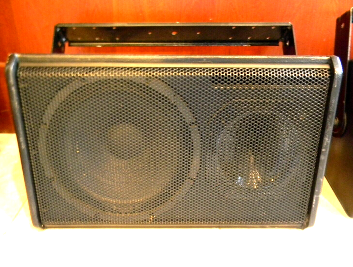 Lot of 2 Renkus Heinz TRX121/9 2-Way PA Loudspeakers/Floor Monitors W/U  Brackets